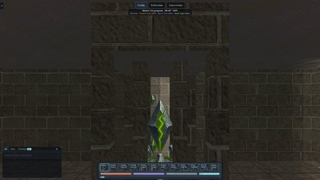 The Reed Vigil Keystone shard reforming with a bright green flash.