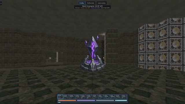 The Moon Veil Keystone shard shrine glowing violet in its hall.